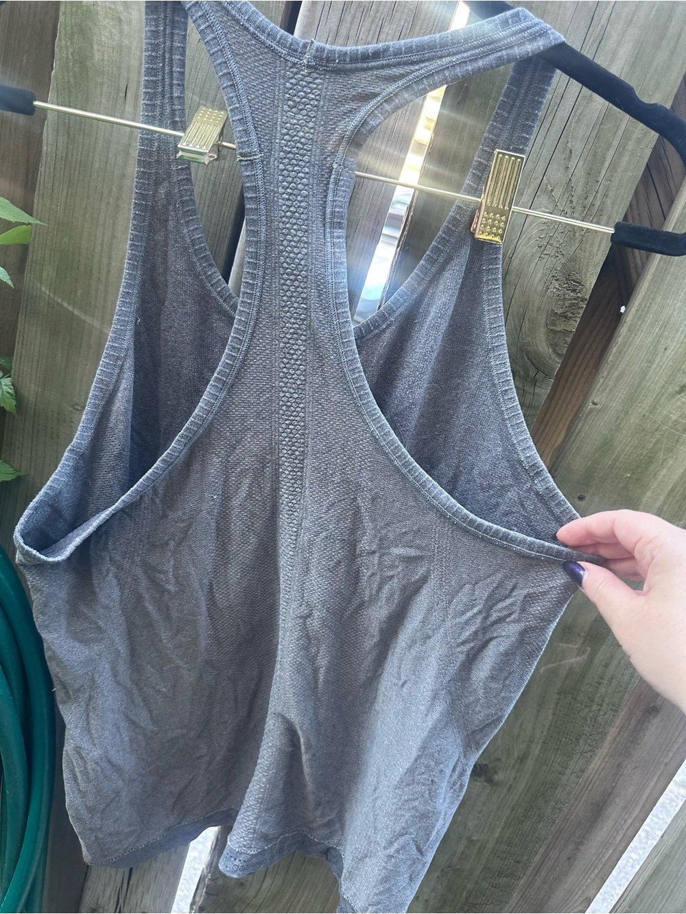 lululemon athletica Gray Tank Top size 12 - Picture 4 of 4